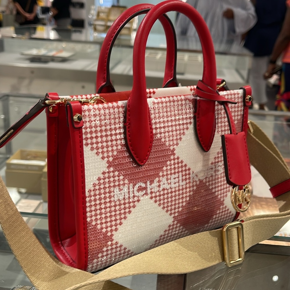 Michael Kors Mirella Extra-Small Logo Crossbody XBODY Shopper Bag
Bright Red
NWT